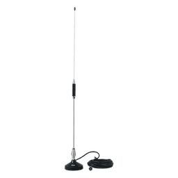 Antena Móvil para Rango de Frecuencia de Banda Civil (CB) 26.960 - 27.400 MHz.