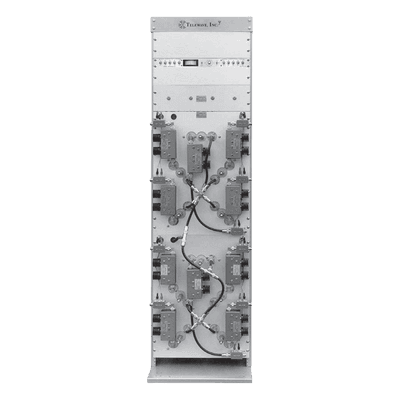 Combinador Panel en Rack 19" de 746-806/ 800-869 MHz, 4 Canales (8" Diam.), 250 kHz, 150 Watt, N Hembras.