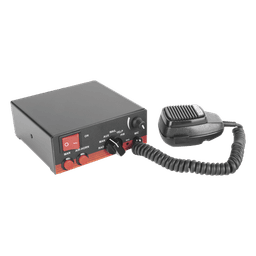 Sirena Vehicular de 200W de Potencia, Con Switch Giratorio de 6 posiciones, Micrófono de Uso Rudo e Interconexión a Radio