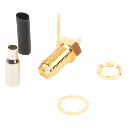Conector SMA Hembra Inverso / Chasis en D Plano, Anillo Plegable / Cable RG-316 .