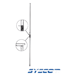 Mástil HF para Resonadores  Hustler Serie RM, Longitud 54" (137 cm) Plegable a 15" Sobre la Base