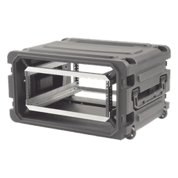Gabinete Móvil con Amortiguador / Rack 19" / 4U / Ruedas Integradas / Resistente a Golpes y Agua / 23.875" Profundidad Riel a Tapa