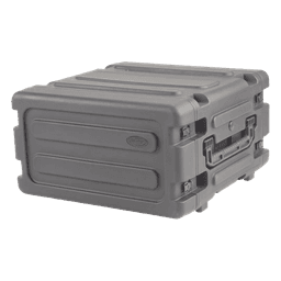 Gabinete Móvil con Amortiguador / Rack 19" / 4U / Ruedas Integradas / Resistente a Golpes y Agua / 23.875" Profundidad Riel a Tapa