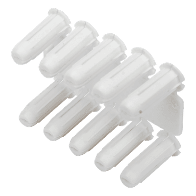 Taquete blanco 3/16" para tornillo 8mm x 3/4" (100pzs) (1101-01100) 