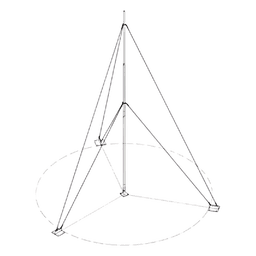 Mástil Telescópico / 15 m (49.2 ft) / 5 Secciones / Base Galvanizada / Capacidad 5 kg / Kit de Instalación