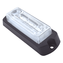 Luz de Advertencia LED / 4 LEDs Gen III Ultra Brillantes / 23 Patrones de Destello / 10-30 VDC / Ámbar / Montaje Permanente