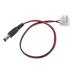Cable de Alimentación con Conector Macho a Bloque de Terminal Atornillable / Calibre 18 AWG / Longitud 28.5 cm (11.22 Pulgadas) / Ideal para Alimentación de Cámaras