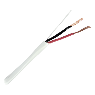 Bobina de 305 Metros (1000 Pies) / 2 x 18 AWG / Cable / Blanco / Para Aplicaciones de Alarma / Audio / Control de Acceso / Certificado UL / Resistente al Fuego / Para Interior