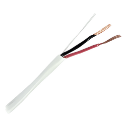 Bobina de 305 Metros (1000 Pies) / 2 x 18 AWG / Cable / Blanco / Para Aplicaciones de Alarma / Audio / Control de Acceso / Certificado UL / Resistente al Fuego / Para Interior