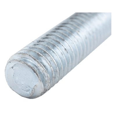 Varilla Roscada / 3/8" (9.5 mm) / 3000 mm (9.8 ft) / Acero Alta Resistencia / Electro Zinc 15-20 μm / Roscado Métrico e Imperial