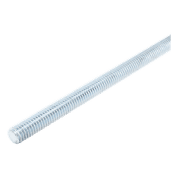 Varilla Roscada / 3/8" (9.5 mm) / 3000 mm (9.8 ft) / Acero Alta Resistencia / Electro Zinc 15-20 μm / Roscado Métrico e Imperial