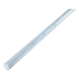 Varilla Roscada / 1/4" x 3000 mm (9.8 ft) / Acero Alta Resistencia / Acabado Electro Zinc / Rosca Completa