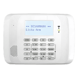Teclado alfanumérico direccionable con receptor inalámbrico integrado, compatible con transmisores de la serie 5800