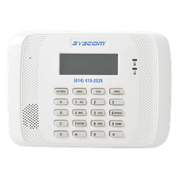 Teclado alfanumérico direccionable con receptor inalámbrico integrado, compatible con transmisores de la serie 5800