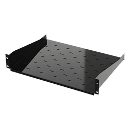 Charola para Soportar Equipos en Rack de 19, Profundidad de 34 cm, Color Negro, 1U