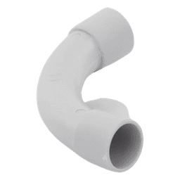 Curva de radio estrecho para tubería rígida, recomendado para cables de datos, PVC Auto-extinguible, de 16 mm 