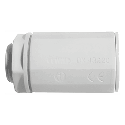 Conector de tubería rígida a caja (Racor), PVC Auto-extinguible, de 32 mm