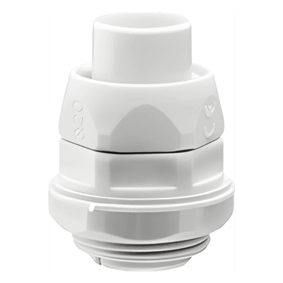 Conector (Racor) de tubería flexible a caja, PVC Auto-Extinguible de 12 mm, IP55