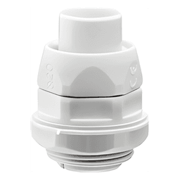 Conector (Racor) de tubería flexible a caja, PVC Auto-Extinguible de 25 mm, IP55