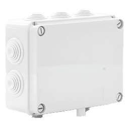 Caja de Derivación / PVC Auto-extinguible Libre de Halógenos / IP55 / IK08 / 10 Entradas / 190 x 140 x 70 mm / -24°C a 60°C
