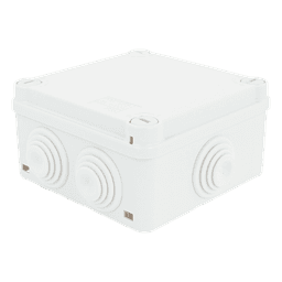 Caja de Derivación Estanca / 6 Entradas / IP55 / IK08 / 100x100x50 mm / Libre de Halógenos / -24 a 60°C