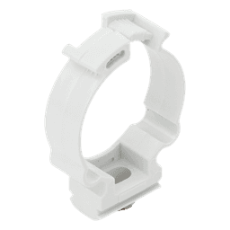Soporte de collar (Abrazadera), PVC Auto-extinguible, cerrado para tubería de 32 mm