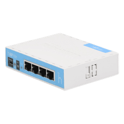 Punto de Acceso / 4 Puertos Fast Ethernet / Wi-Fi 2.4 GHz 802.11b/g/n / CPU 650 MHz / RouterOS L4