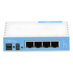Punto de Acceso / 4 Puertos Fast Ethernet / Wi-Fi 2.4 GHz 802.11b/g/n / CPU 650 MHz / RouterOS L4