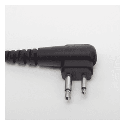 Micrófono de Solapa con Auricular / Gancho en Forma de D / Cable Reforzado con Kevlar / PTT con Clip 360° / Conector K02