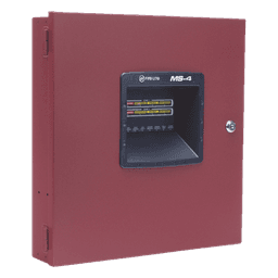Panel convencional de detección de incendio / 4 zonas IDC / 2 NAC 24 VCC 2.5 A / Compatible i3 / UL, MEA, CSFM / 120 VCA