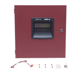 Panel convencional de detección de incendio / 4 zonas IDC / 2 NAC 24 VCC 2.5 A / Compatible i3 / UL, MEA, CSFM / 120 VCA