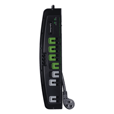 Multicontacto Con Supresor de Picos, Voltaje de Entrada 125 Vca NEMA 5-15P, Con 7 Salidas NEMA 5-15R, 2250 Joules, Protección RJ11