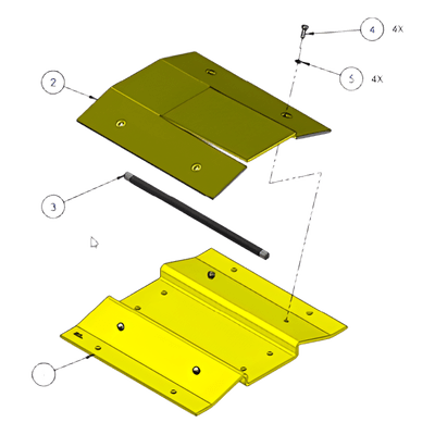 Sección libre de picos para barreras DKS 1603-180  y 1603-380 / Agregue un paso seguro para motocicletas o bicicletas