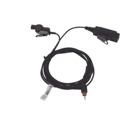 Micrófono-Audífono de Vigilancia / 2 Cables / Tubo Acústico Grado Médico / Conector 2.5 mm / PTT Remoto