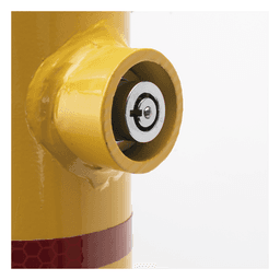 Bolardo Retráctil / Acero de Alta Resistencia / 60 x 900 mm / Llave de Seguridad / Bandas Reflejantes / Uso Exterior