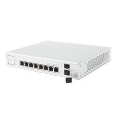 Switch UniFi Administrable de 8 Puertos Gigabit PoE+ 802.3at/af y PoE Pasivo 24V.
