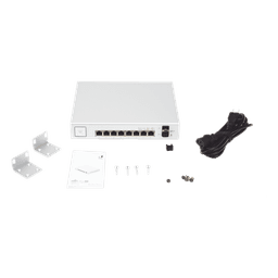 Switch UniFi Administrable de 8 Puertos Gigabit PoE+ 802.3at/af y PoE Pasivo 24V.