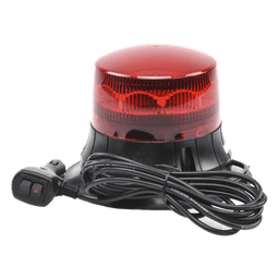 Burbuja LED Giratoria / 9 LEDs / Montaje Magnético / IP65 / 12 VCC / 2 Patrones de Destello