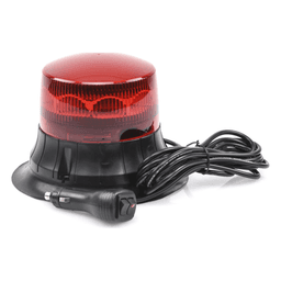 Burbuja LED Giratoria / 9 LEDs / Montaje Magnético / IP65 / 12 VCC / 2 Patrones de Destello