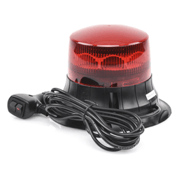 Burbuja LED Giratoria / 9 LEDs / Montaje Magnético / IP65 / 12 VCC / 2 Patrones de Destello