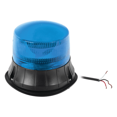 Burbuja LED giratoria color azul, 9 LEDs, montaje permanente