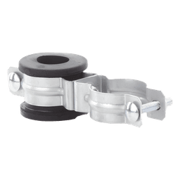 Aislador de bajada / Cable hasta 250 mcm / Separación 4-5 cm / Separación entre aisladores 1.5 m / Cuerpo galvanizado / Neopreno