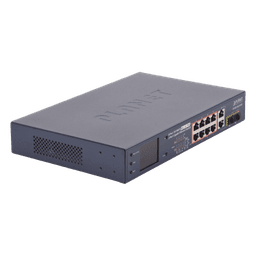Switch PoE+ / 8 Puertos 10/100Mbps / 2 Puertos Gigabit Combo TP/SFP / Alcance 250m (820 pies) / Pantalla LCD / 120W