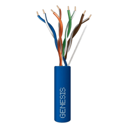 Bobina de Cable de 305 Metros (1000 Pies) / UTP Cat6 Riser / Color Azul / UL, CMR, Probado a 350 MHz / Para Aplicaciones de CCTV, Redes de Datos IP Megapixel / Control RS485