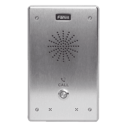 Intercomunicador IP / 2 Líneas SIP / 2 Relevadores / PoE 802.3af / Anti-Vandálico IP65 e IK10 / -40°C a 70°C