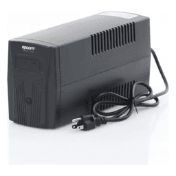 UPS de 850VA/510W / Topología Línea Interactiva / Entrada y Salida 120 Vca / Regulador de Voltaje AVR 80-150 Vca / Clavija NEMA 5-15P / 4 Tomas NEMA 5-15R /Sin RJ11 ni RJ45