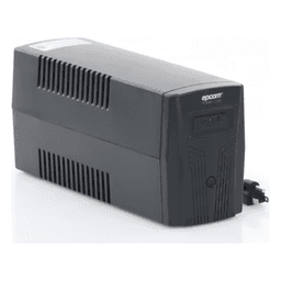 UPS de 850VA/510W / Topología Línea Interactiva / Entrada y Salida 120 Vca / Regulador de Voltaje AVR 80-150 Vca / Clavija NEMA 5-15P / 4 Tomas NEMA 5-15R /Sin RJ11 ni RJ45