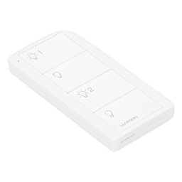 Control Pico inalámbrico de 4 botones para encender y apagar dos grupos de luces, con batería de 10 años, compatible con Caseta Wireless, RadioRA 2 y HomeWorks QS