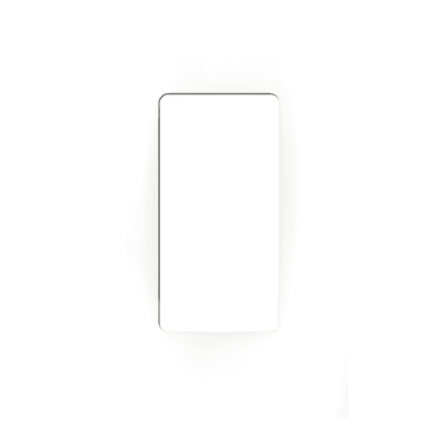 Placa de pared Claro de 1 espacio sin tornillos visibles, acabado blanco brillante, para atenuadores e interruptores Lutron de estilo decorador