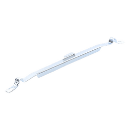 Clip Recto Automático para unir tramos de charola con peralte de 54 con acabado Electro Zinc